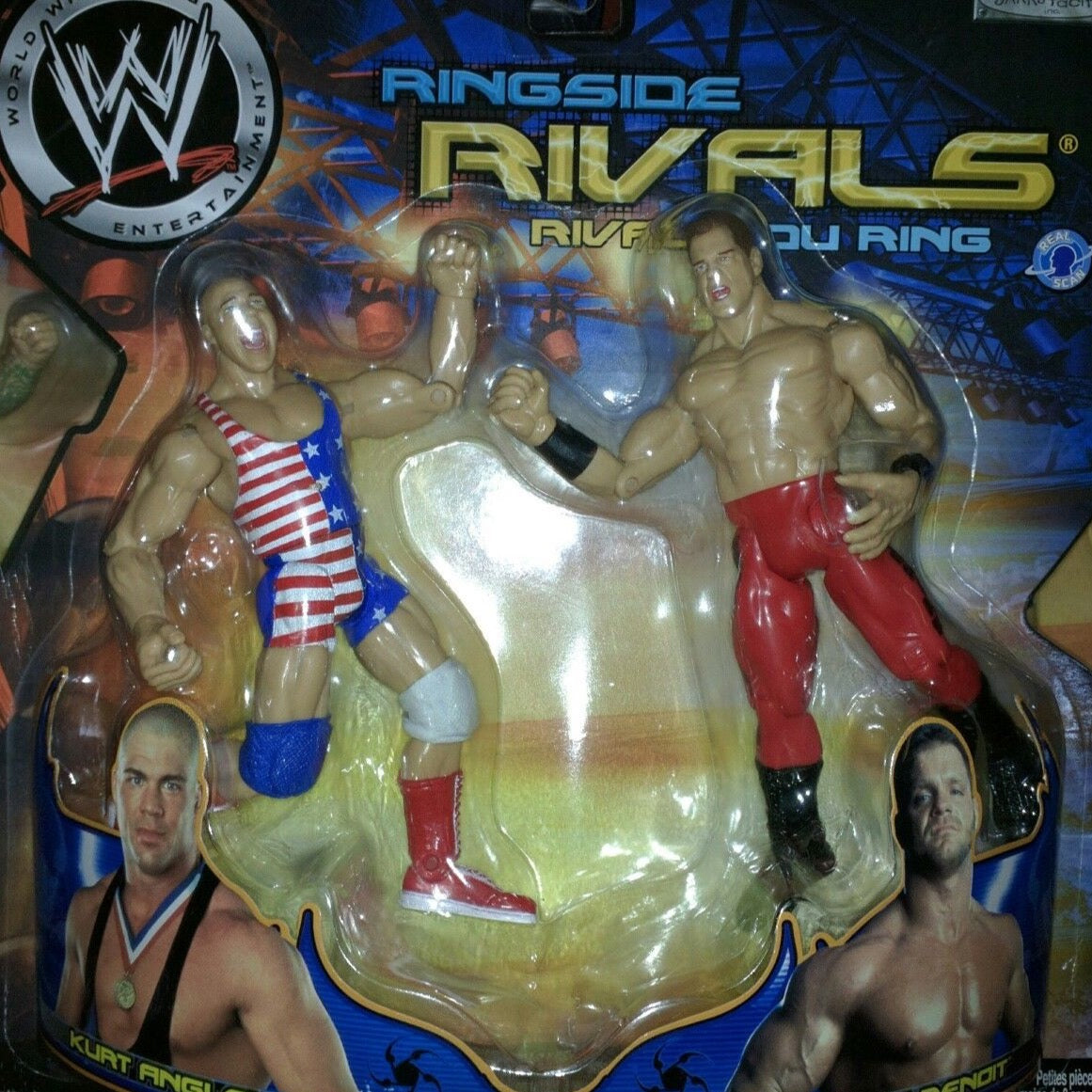 2003 WWE Jakks Pacific Titantron Live Ringside Rivals Series 8 Kurt Angle vs. Chris Benoit