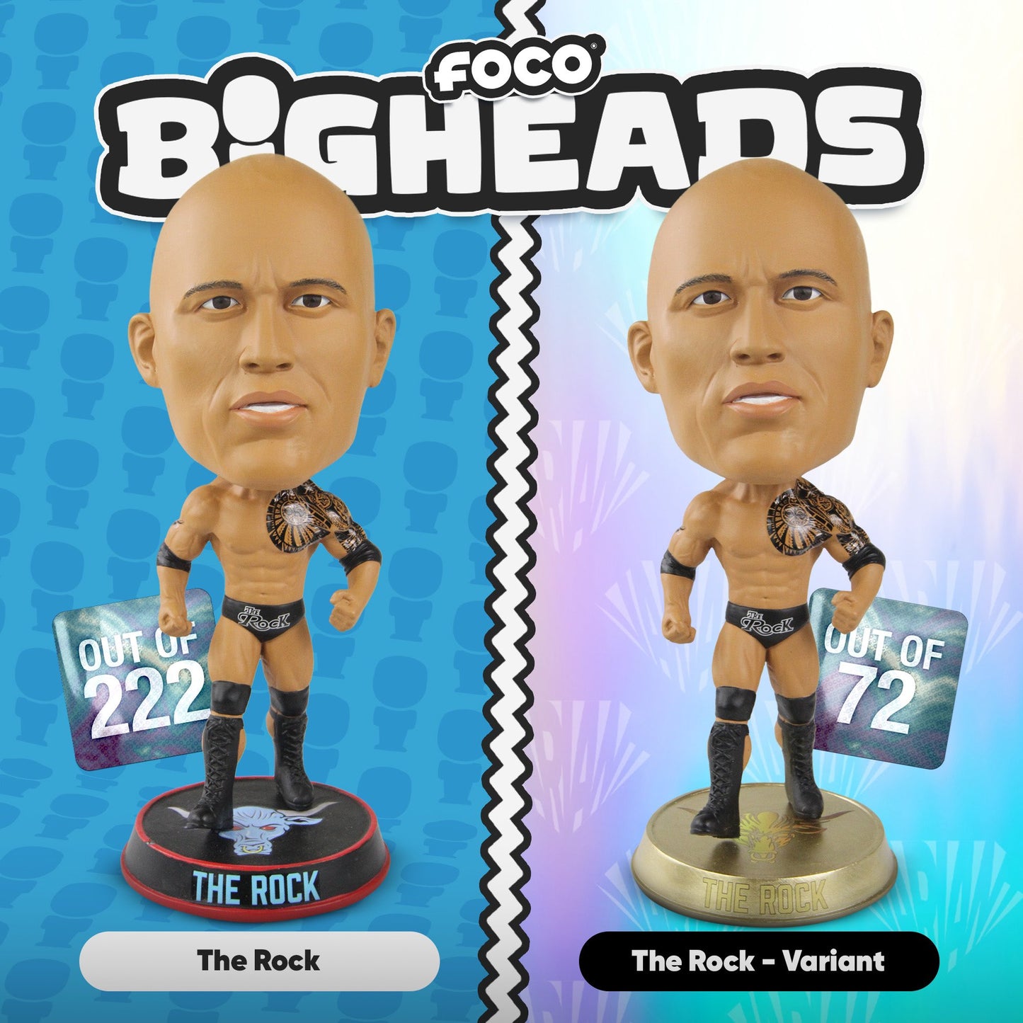 2023 WWE FOCO Bigheads Limited Edition The Rock