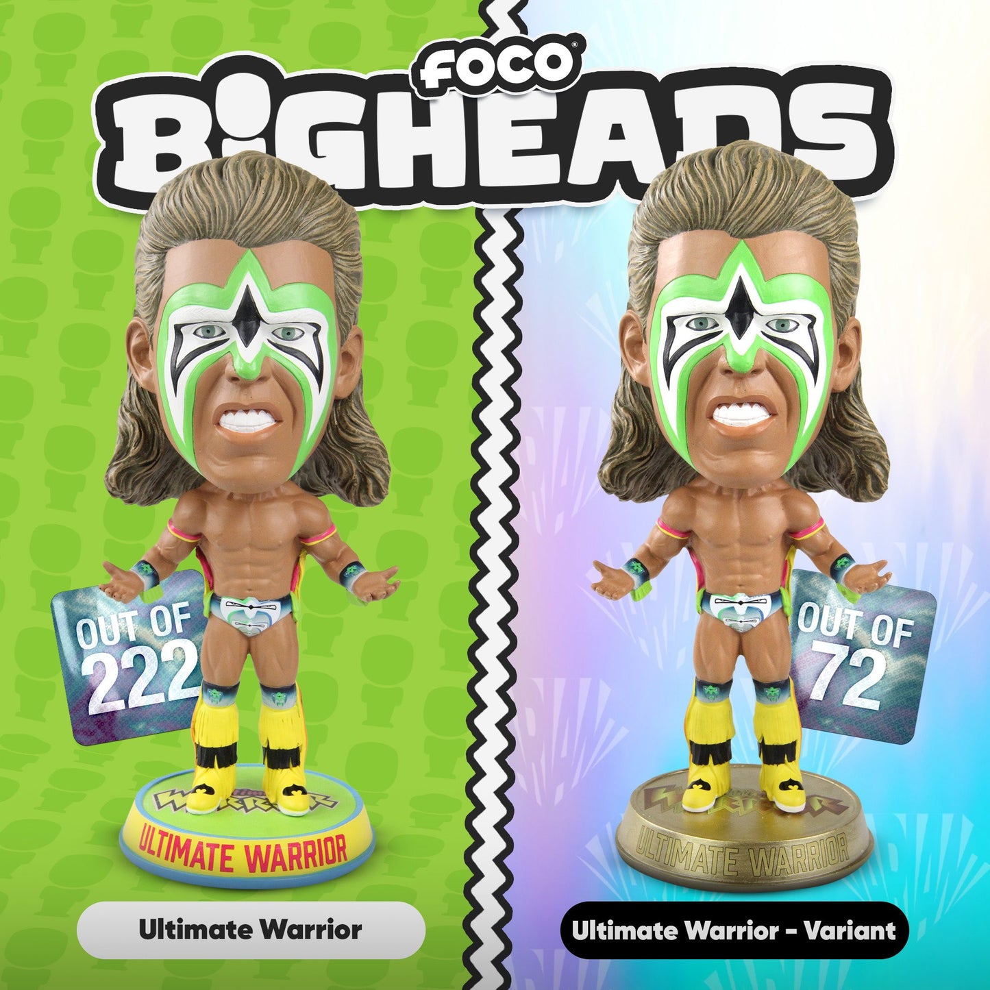 2023 WWE FOCO Bigheads Limited Edition Ultimate Warrior