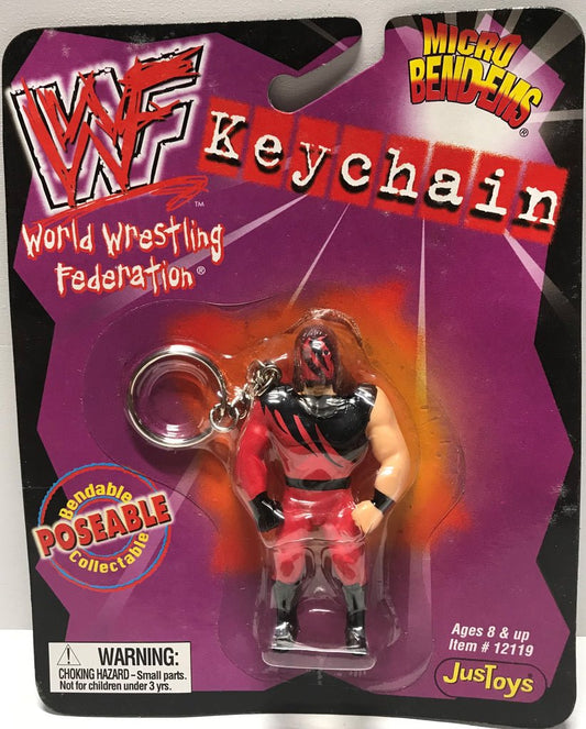 1999 WWF Just Toys Micro Bend-Ems Keychain Kane
