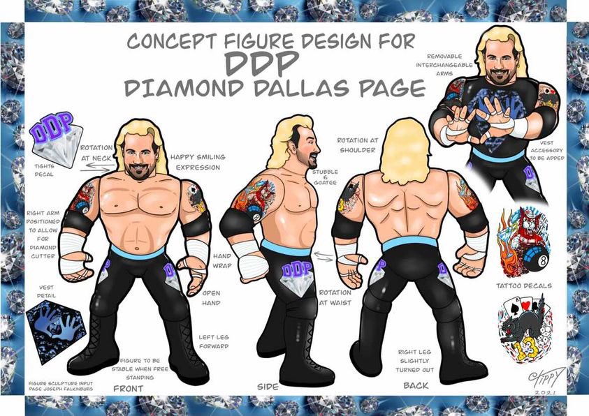 2024 Epic Toys Wrestling Megastars Deluxe Edition Diamond Dallas Page