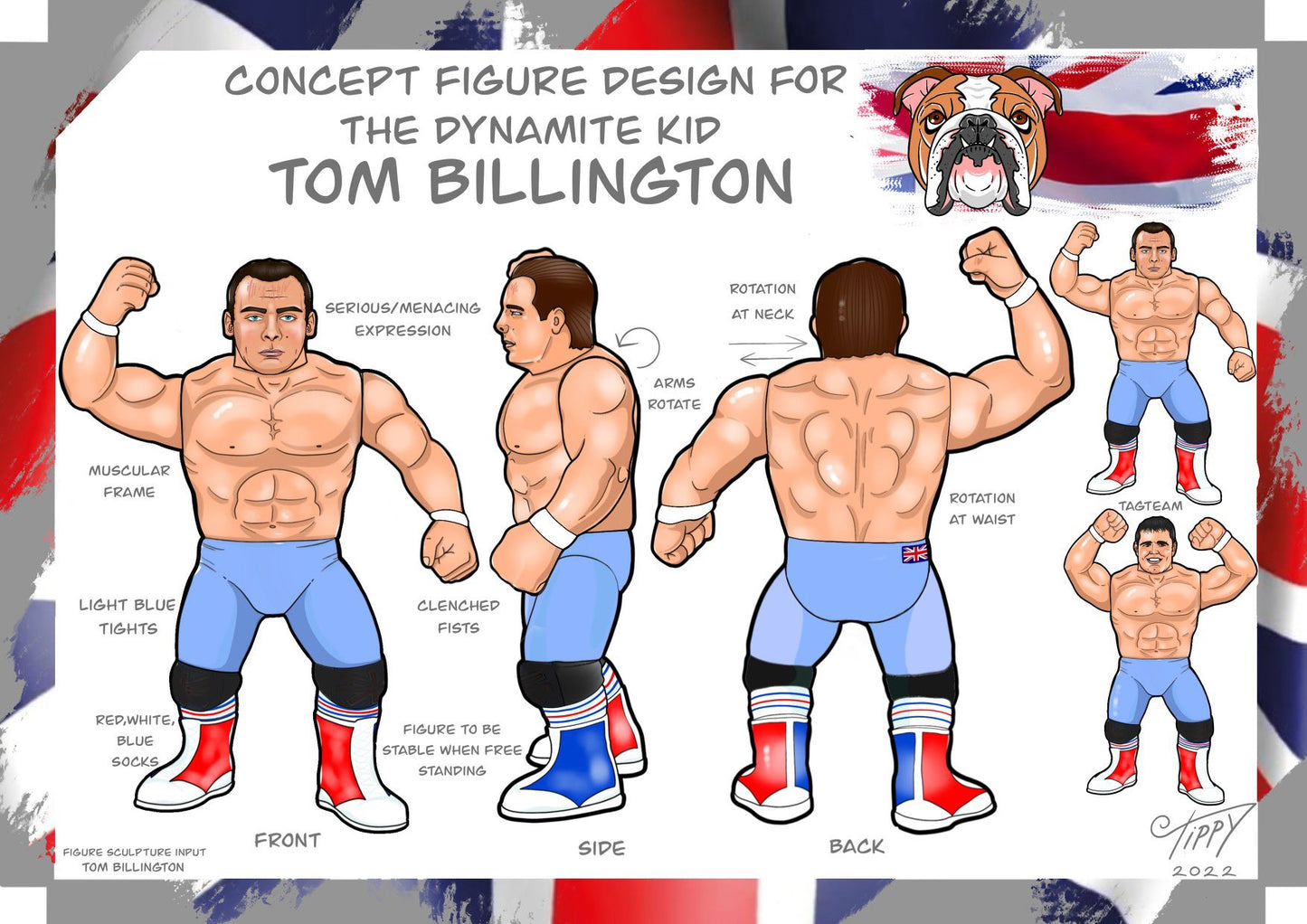 2024 Chella Toys [Epic Toys] Wrestling Megastars British Bulldogs 2-Pack