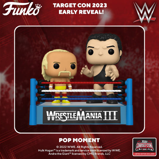 2023 WWE Funko POP! Vinyls 2-Pack: WrestleMania III Hulk Hogan vs. Andre the Giant [Exclusive]