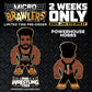 2023 AEW Pro Wrestling Tees Micro Brawlers Limited Edition Powerhouse Hobbs