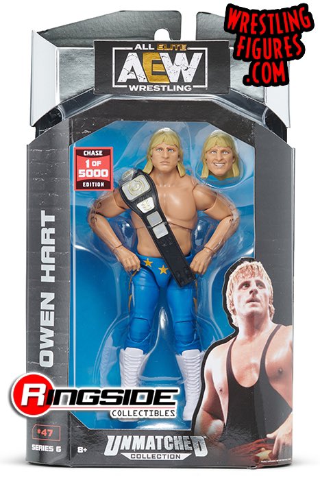 2023 AEW Jazwares Unmatched Collection Series 6 #47 Owen Hart [Chase Edition]