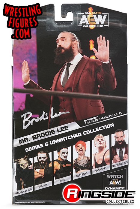 2023 AEW Jazwares Unmatched Collection Series 6 #48 Mr. Brodie Lee [Rare Edition]
