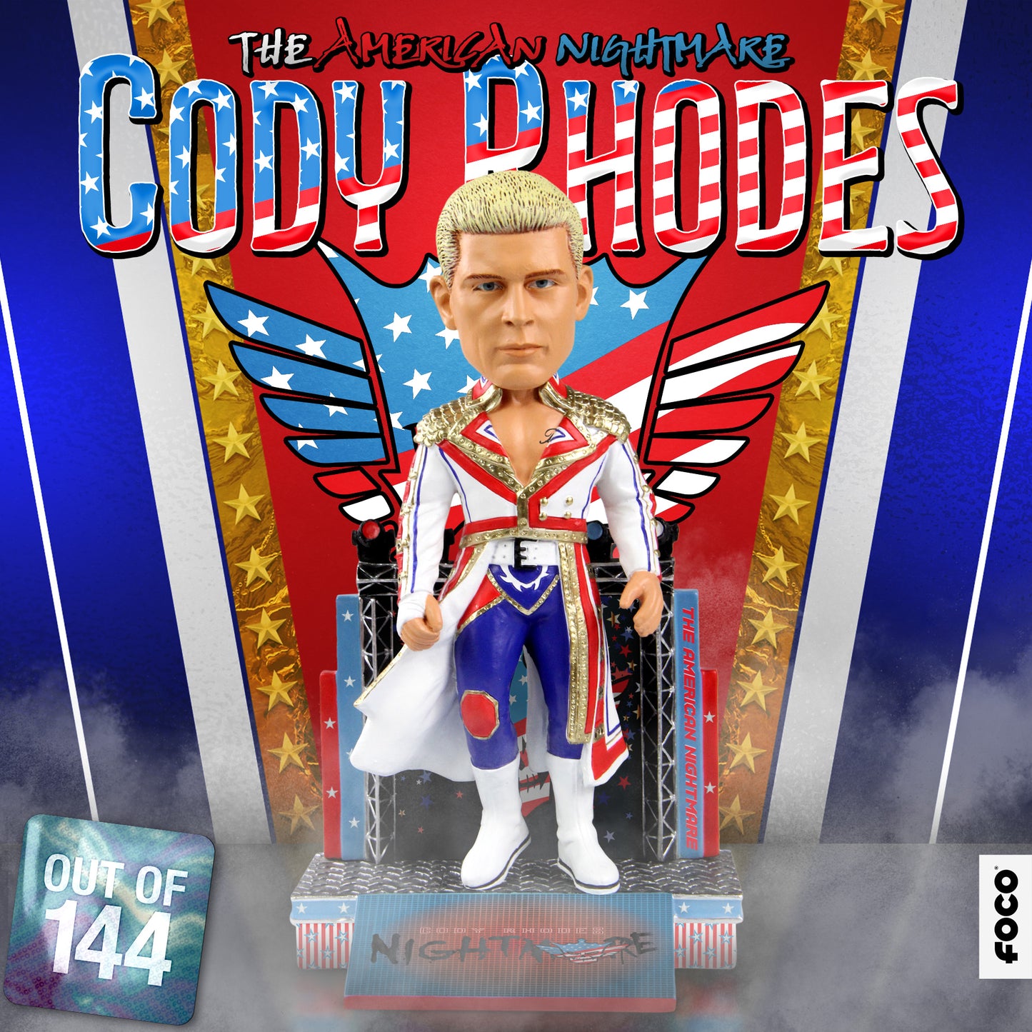 2023 WWE FOCO Bobbleheads Limited Edition Cody Rhodes