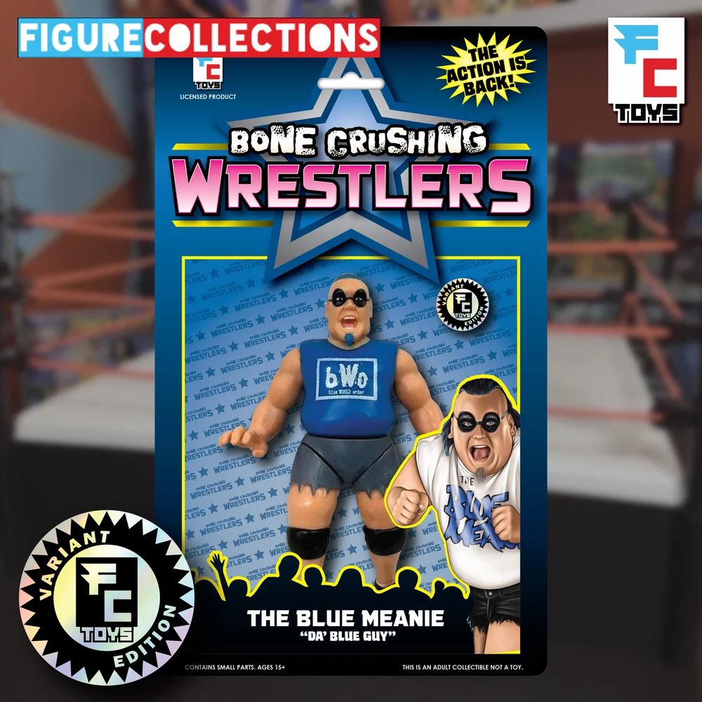 2023 FC Toys Bone Crushing Wrestlers Series 1 The Blue Meanie [Variant Edition]