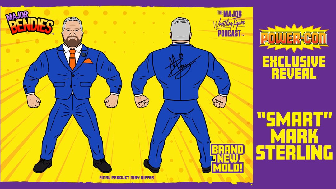 2023 Major Wrestling Figure Podcast Major Bendies Power-Con Exclusive "Smart" Mark Sterling
