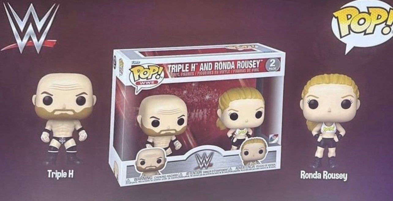 2023 WWE Funko POP! Vinyls 2-Pack: Triple H & Ronda Rousey