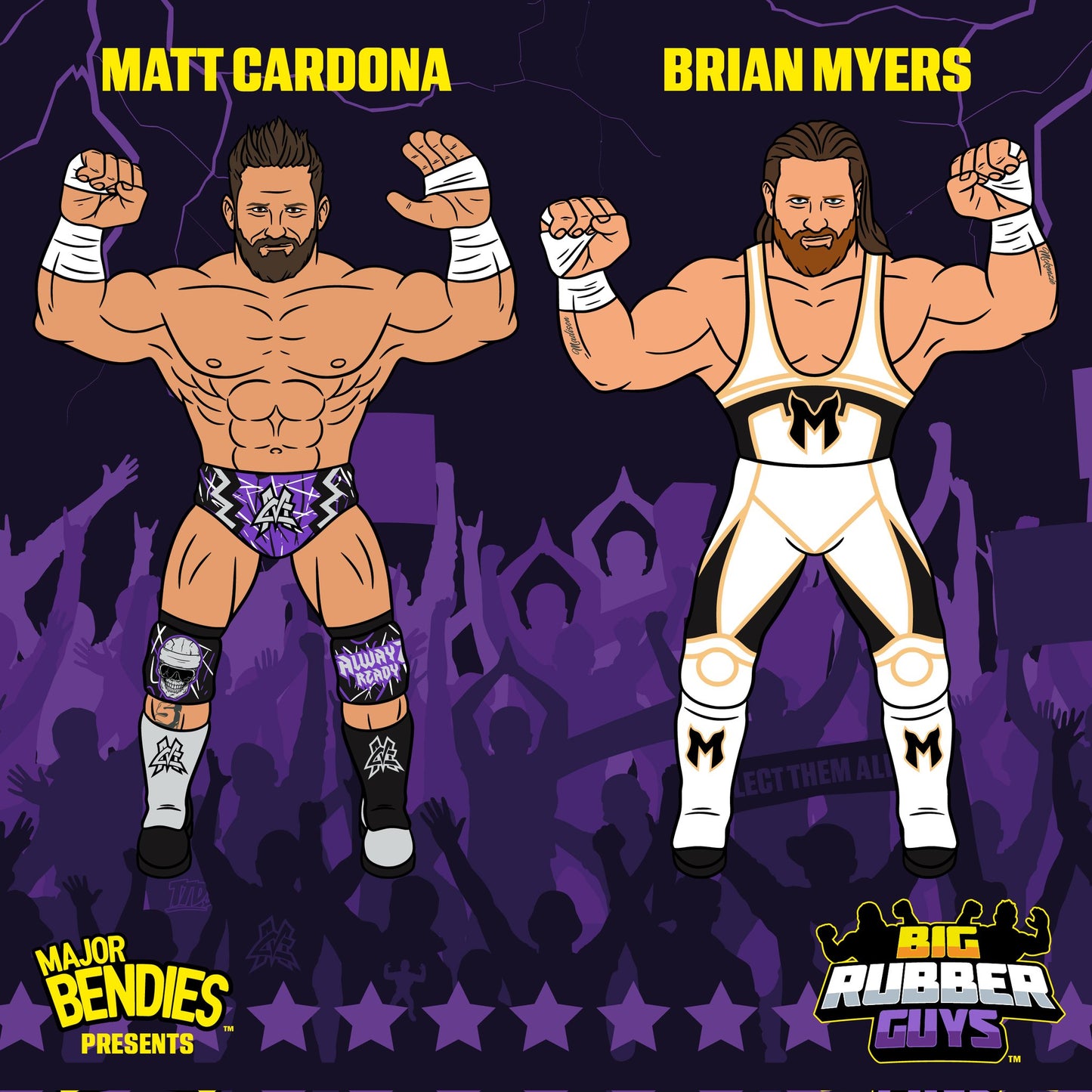 2023 Major Wrestling Figure Podcast Big Rubber Guys Series 1 Brian Myers