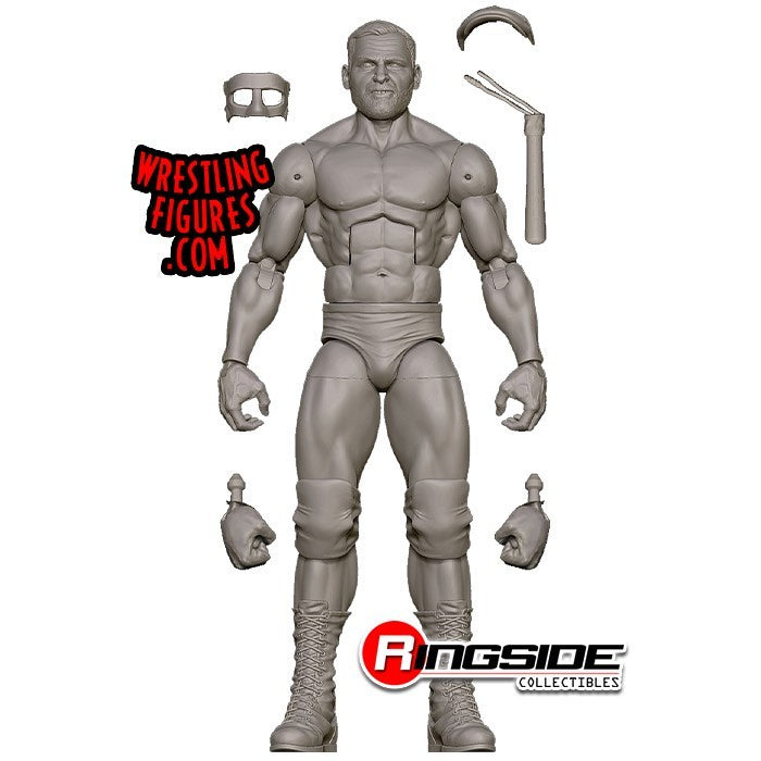 WWE Mattel Elite Actionfigur SummerSlam Zeus – Mit Zubehör & Mr. Perfect Build-A-Figure Parts