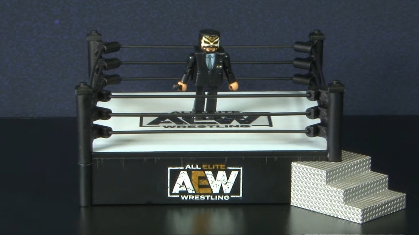 2024 AEW Diamond Select Toys Minimates DLX Ring Set [With Excalibur]