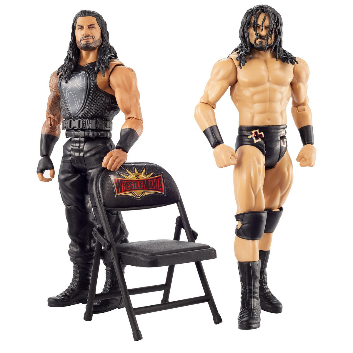 2020 WWE Mattel Basic WrestleMania 36 Drew McIntyre vs. Roman Reigns