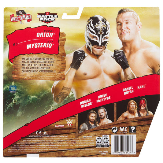 2020 WWE Mattel Basic WrestleMania 36 Randy Orton vs. Rey Mysterio