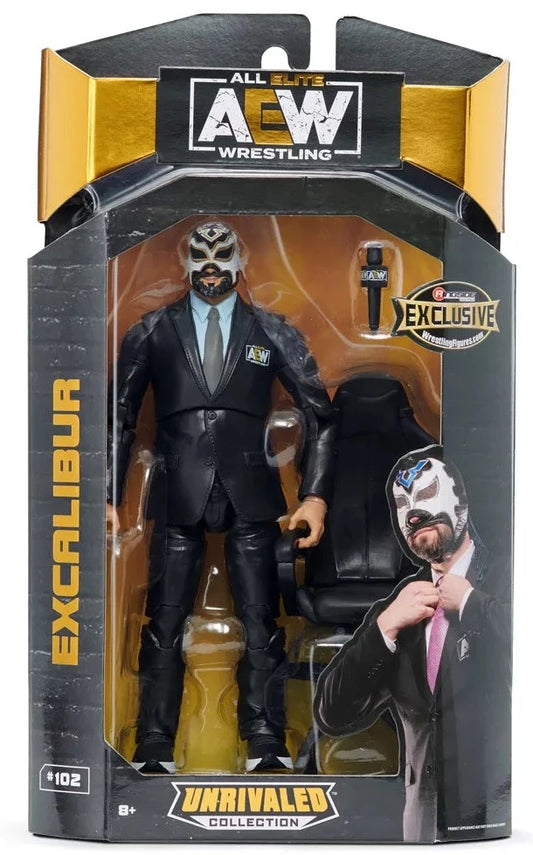 2022 AEW Jazwares Unrivaled Collection Ringside Exclusive #102 Excalibur