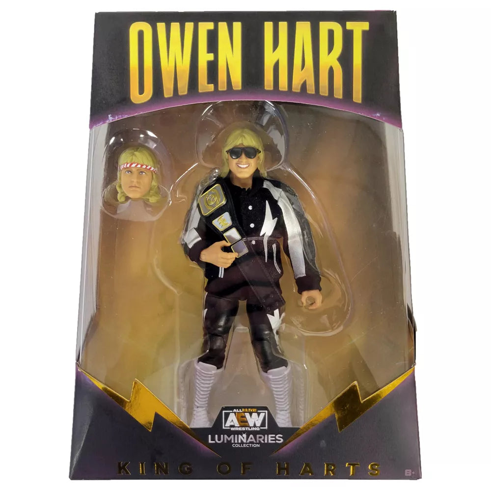 2022 AEW Jazwares Ringside Exclusive #103 Luminaries Collection "King of Harts" Owen Hart