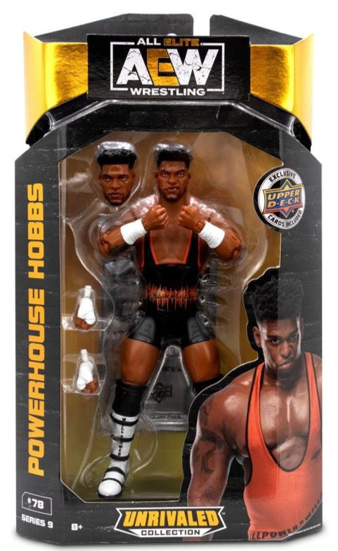 2022 AEW Jazwares Unrivaled Collection Series 9 #78 Powerhouse Hobbs [With Cards]