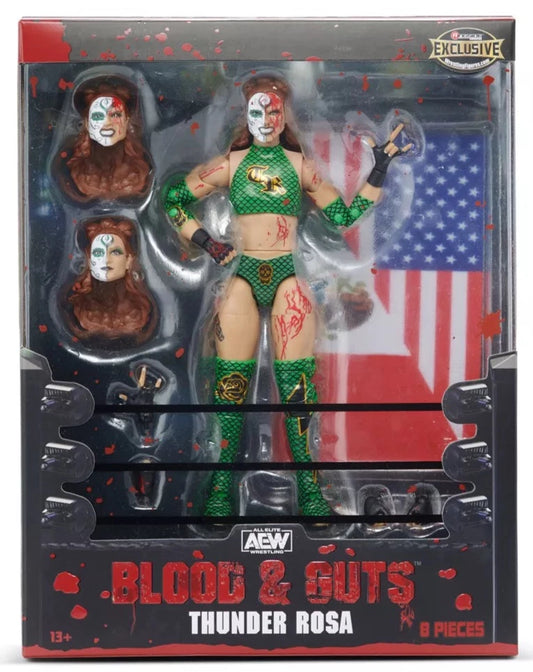 2022 AEW Jazwares Unrivaled Collection Ringside Exclusive #112 "Blood & Guts: Lights-Out Match": Thunder Rosa
