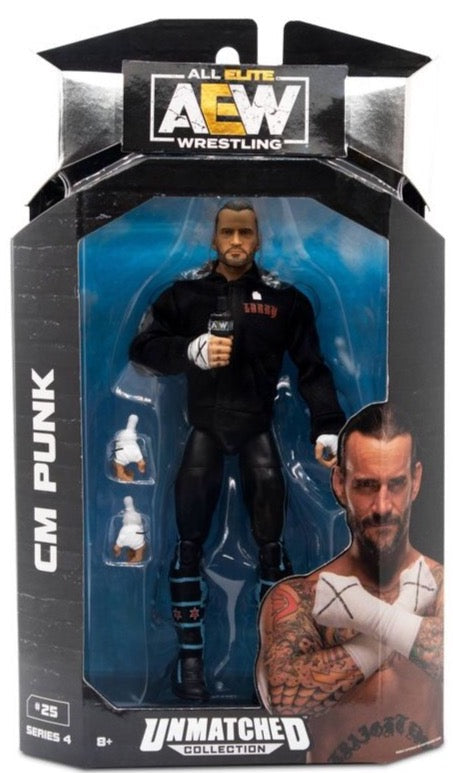 2022 AEW Jazwares Unmatched Collection Series 4 #25 CM Punk – Wrestling ...