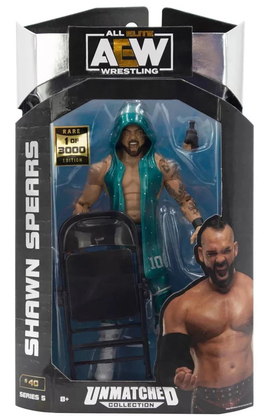2022 AEW Jazwares Unmatched Collection Series 5 #40 Shawn Spears [Rare Edition]