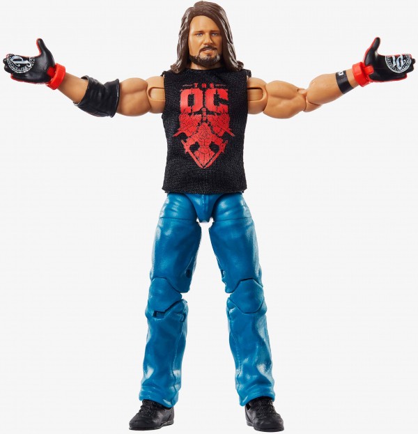 Mattel WWE Elite-Figur AJ Styles – Beweglich, Mit Weste & Zubehör, Ab 8 Jahren