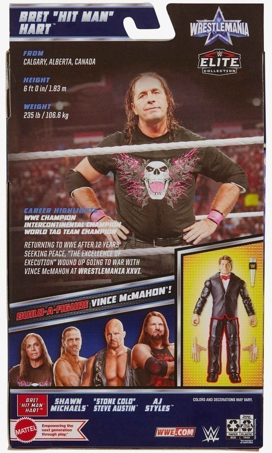 2022 WWE Mattel Elite Collection WrestleMania 38 Bret "Hit Man" Hart