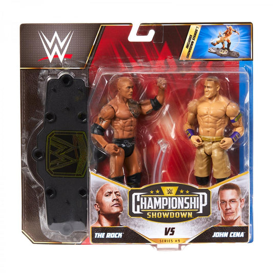 2022 WWE Mattel Basic Championship Showdown Series 9 John Cena vs. The Rock