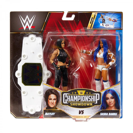 2022 WWE Mattel Basic Championship Showdown Series 9 Bayley vs. Sasha Banks