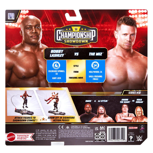 2022 WWE Mattel Basic Championship Showdown Series 10 Bobby Lashley vs. The Mix