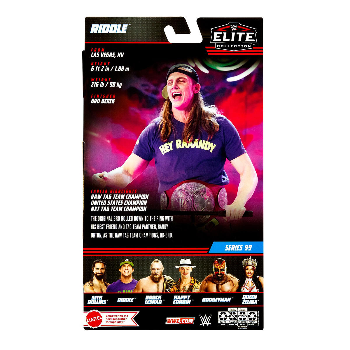 2022 WWE Mattel Elite Collection Series 99 Riddle – Wrestling Figure  Database