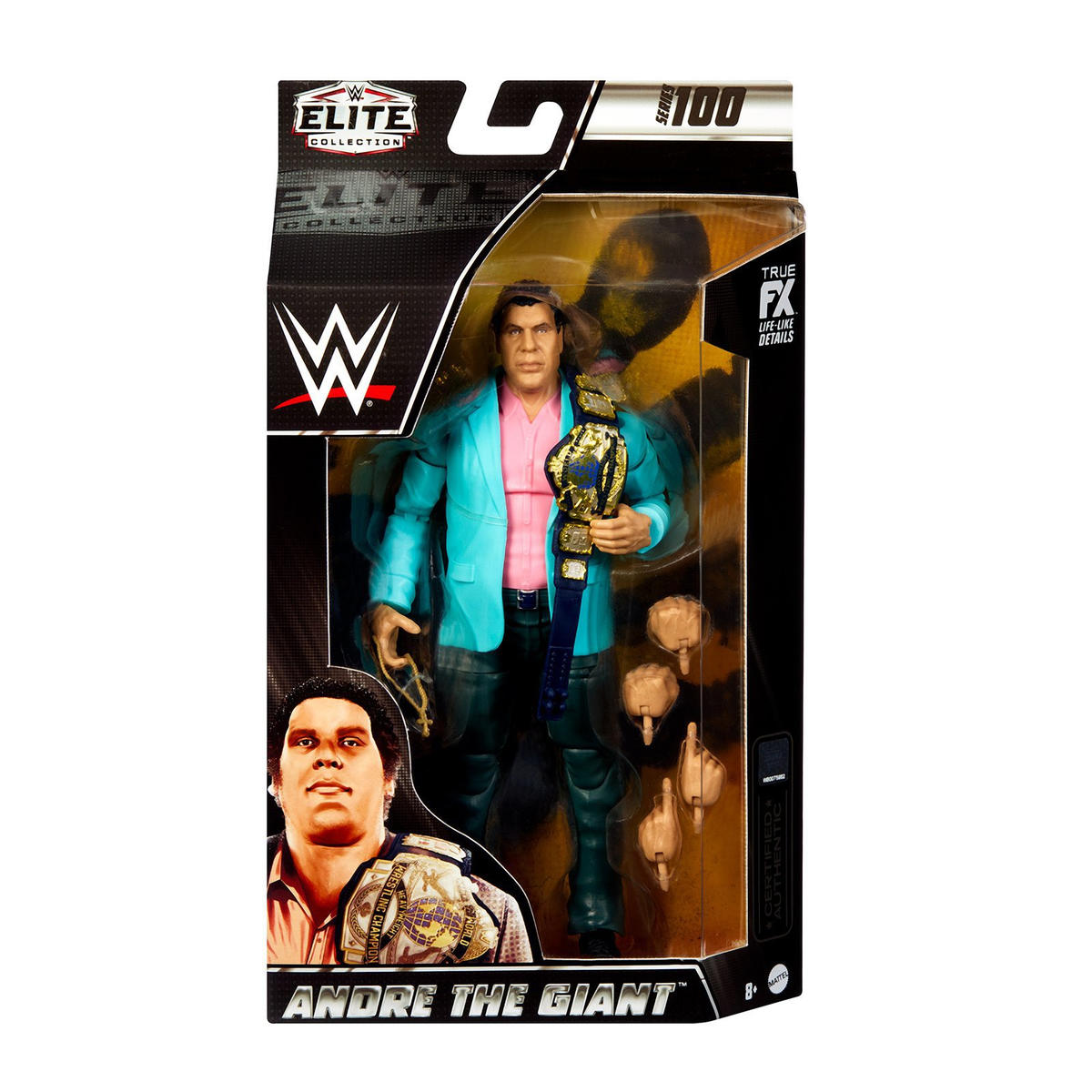 Mattel WWE Elite 100 newest Andre the Giant Rock n Wrestling Chase Figure