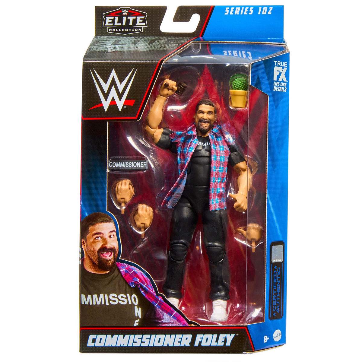 WWE MICK FOLEY Elite Wrestlemania 36 Mattel Wrestling Modellino Cactus WWE MICK FOLEY Elite Wrestlemania 36 Mattel Wrestling Modellino Cactus