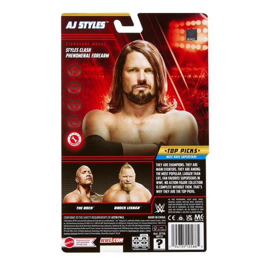 2023 WWE Mattel Basic Top Picks AJ Styles
