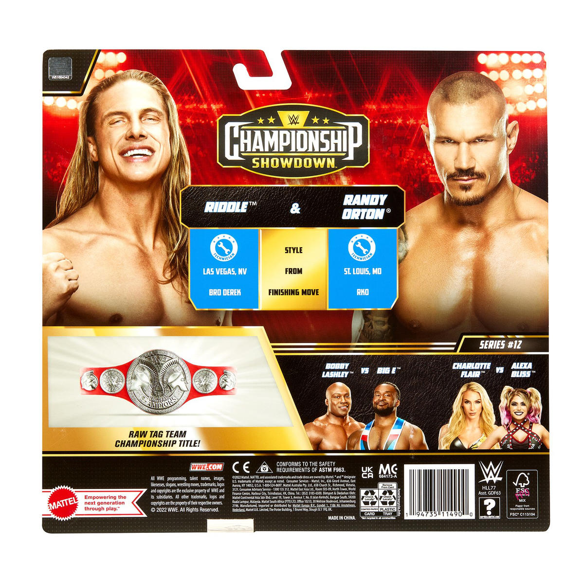 2023 WWE Mattel Championship Showdown 12 RK-Bro Or – Wrestling Figure