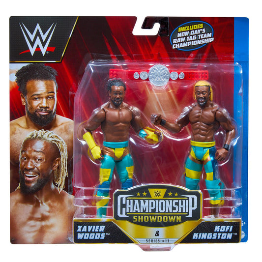 2023 WWE Mattel Basic Championship Showdown Series 13 New Day: Xavier Woods & Kofi Kingston