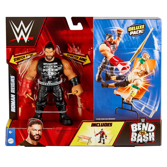 2022 WWE Mattel Bend 'N' Bash Roman Reigns Deluxe Pack