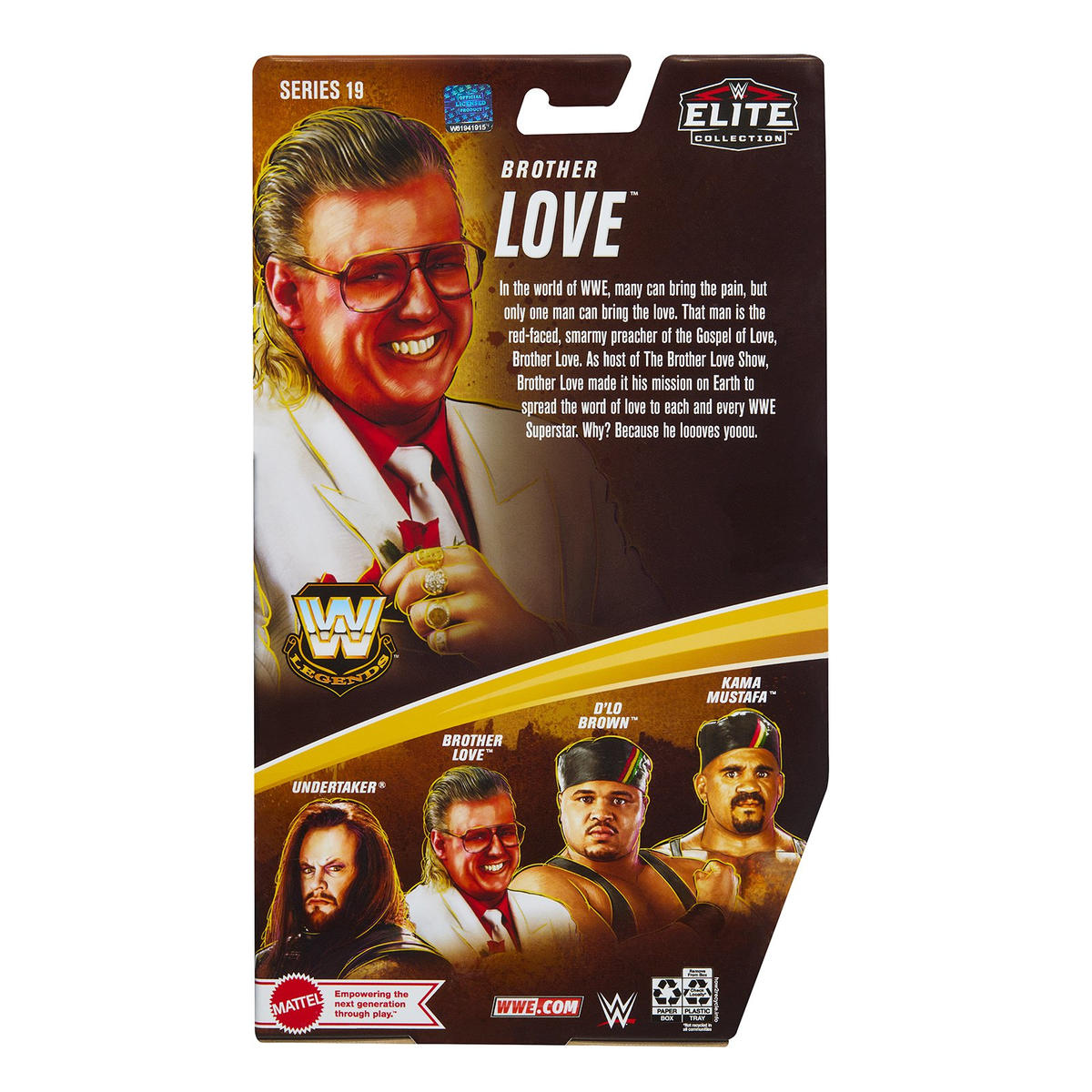 2023 WWE Mattel Elite Collection Legends Series 19 Brother Love [Exclusive]