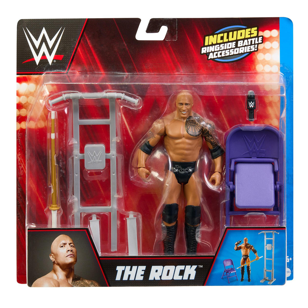 2023 WWE Mattel Basic Ringside Battle Series 1 The Rock – Wrestling ...