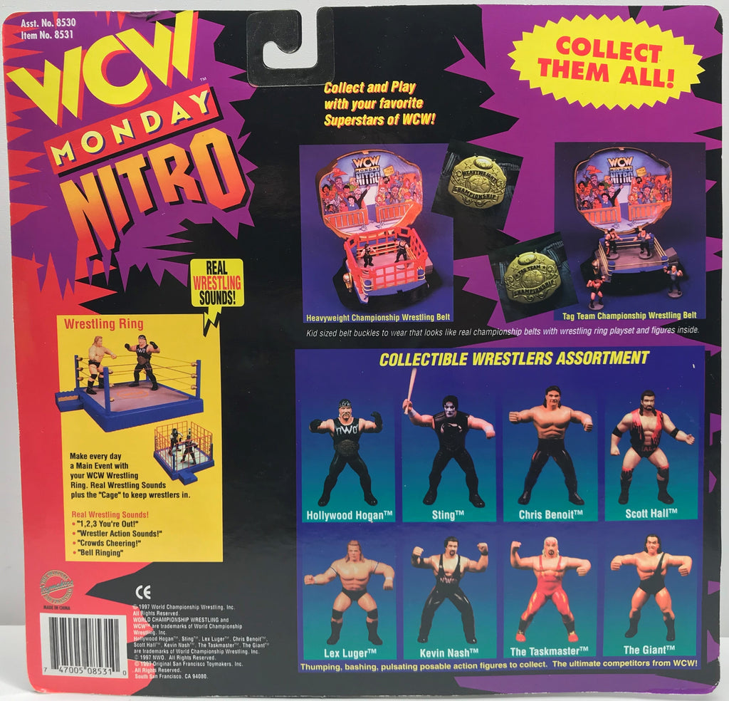 1997 WCW OSFTM Heavyweight Championship Buckle [With Hollywood Hulk Hogan & Sting]