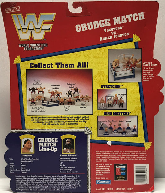 1997 WWF Playmates Toys Grudge Match Yokozuna vs. Ahmed Johnson