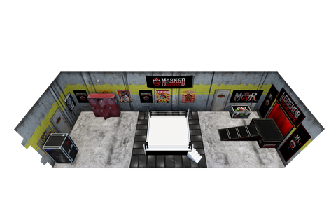 2019 Boss Fight Studio Legends of Lucha Libre Premium Collector Figures Extreme Sets Diorama