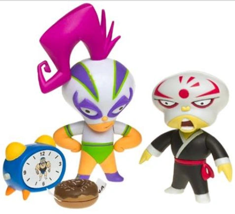 2003 Jakks Pacific Mucha Lucha Mix-A-Lot: Buena Girl & Double Ninja Ninja