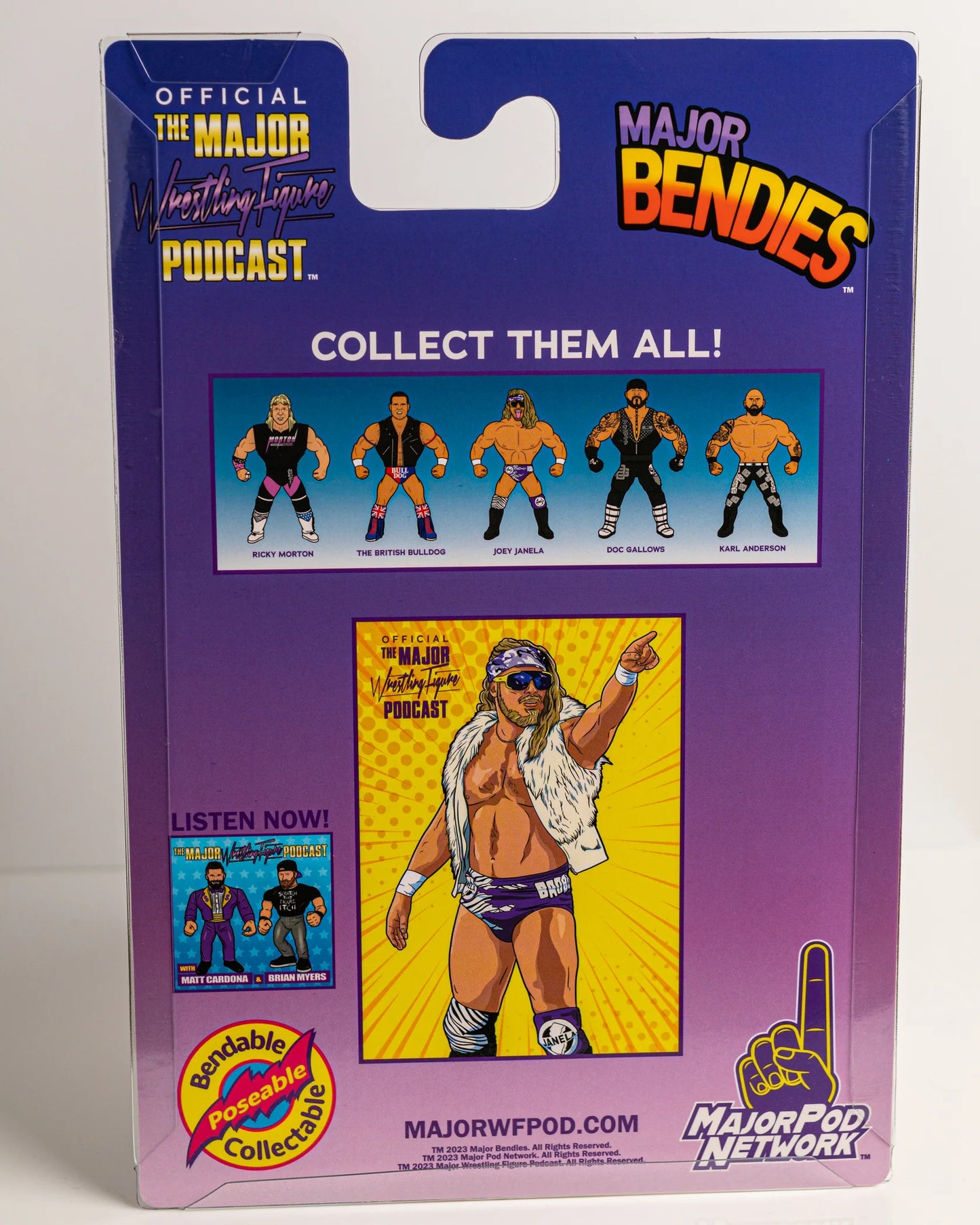 2023 Major Wrestling Figure Podcast Major Bendies Series 4 Joey Janela [Chase]