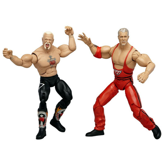 2010 TNA Wrestling Jakks Pacific Cross the Line Series 1 Scott Steiner & Kevin Nash