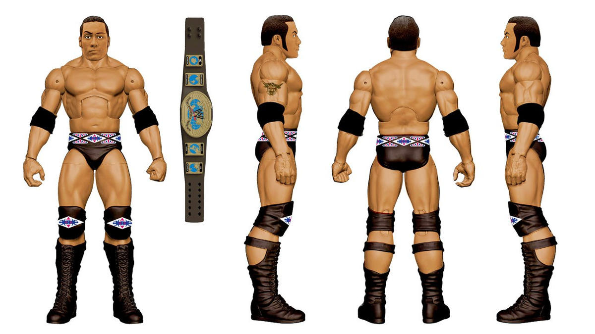 2015 WWE Mattel Elite Collection 2-Packs Faarooq & The Rock