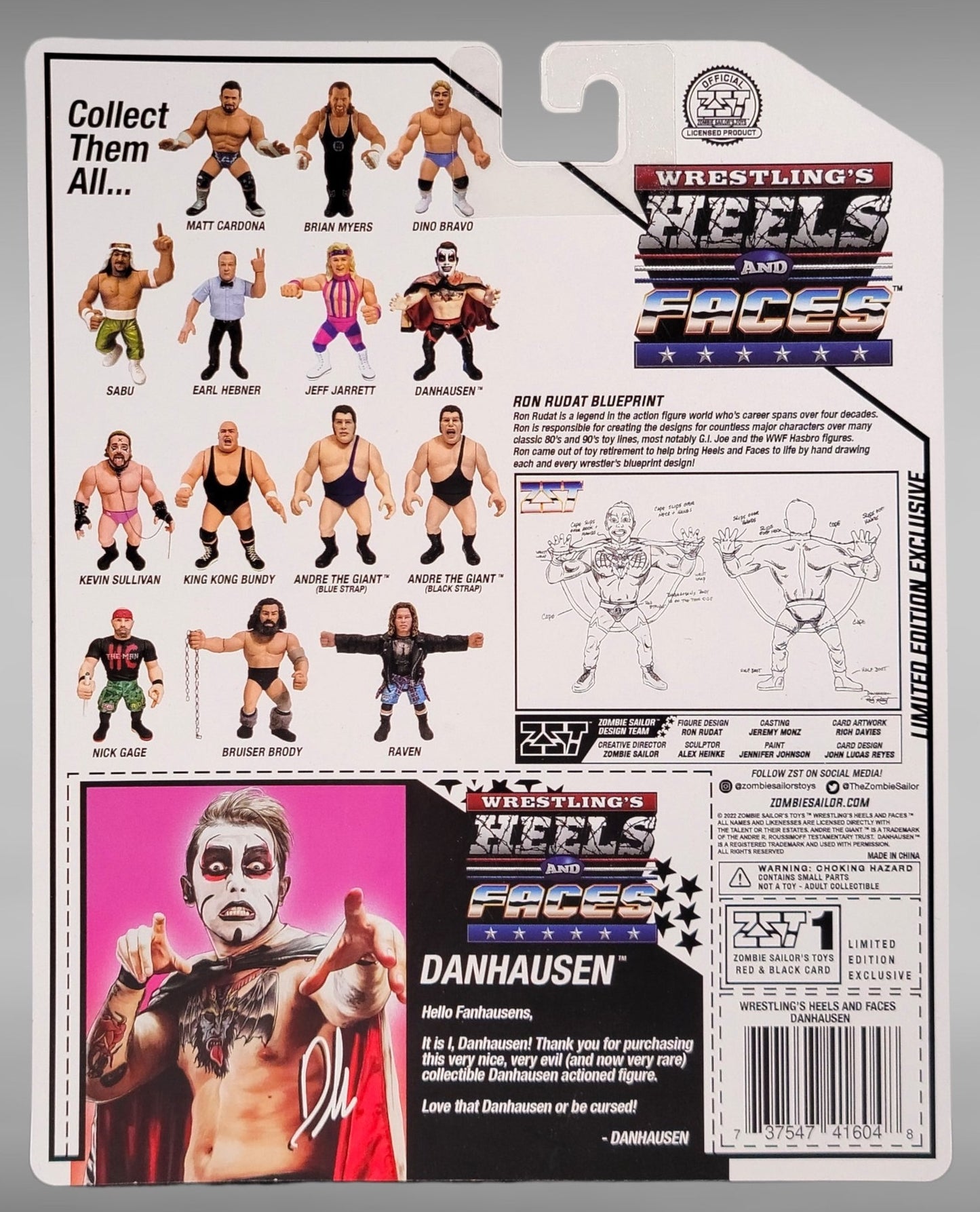 2023 Zombie Sailor's Toys Wrestling's Heels & Faces Danhausen – Wrestling  Figure Database