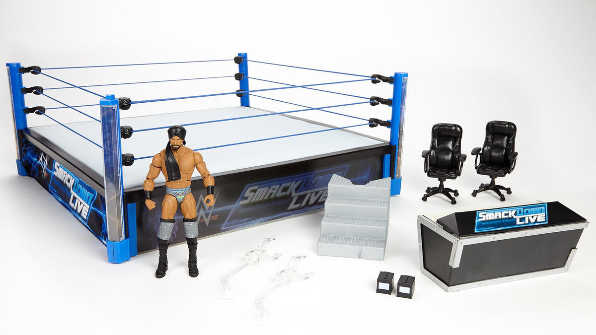 2018 WWE Mattel Elite Collection Smackdown Main Event Ring – Wrestling ...
