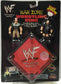 1998 WWF Just Toys Micro Bend-Ems War Zone Wrestling Ring The Interrogator & Stone Cold Steve Austin