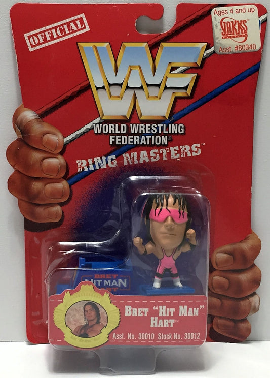 1997 WWF Playmates Toys Ring Masters Bret "Hit Man" Hart